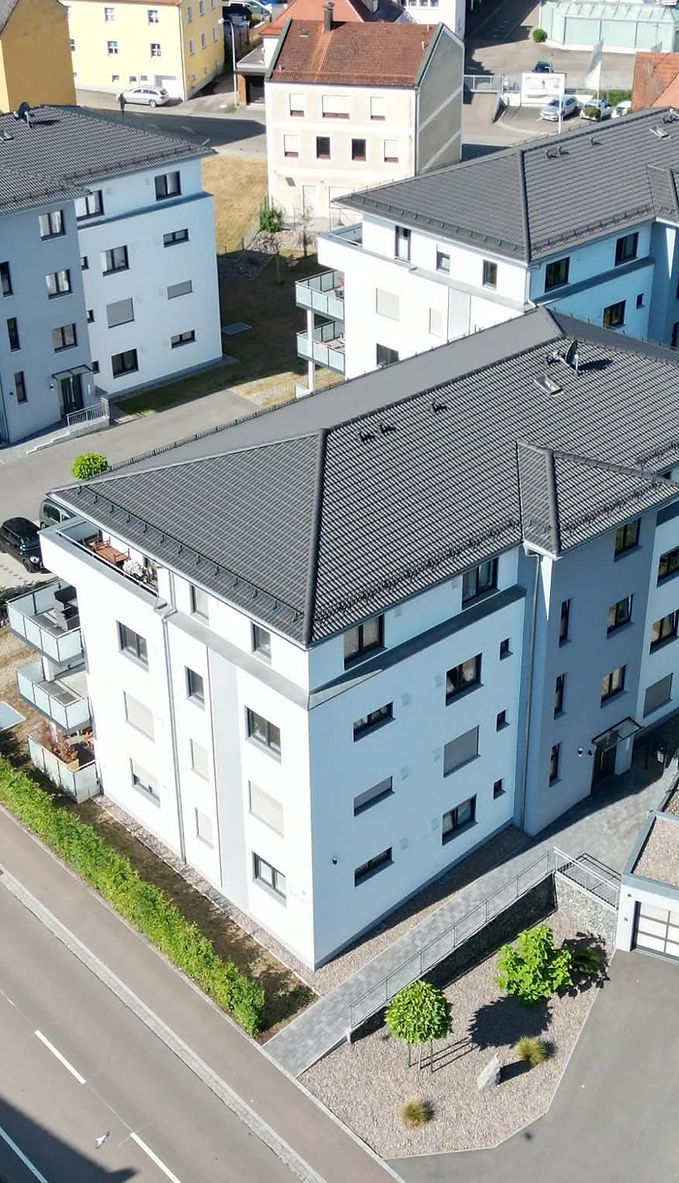 Wohnanlage im Landkreis Cham, Luftaufnahme